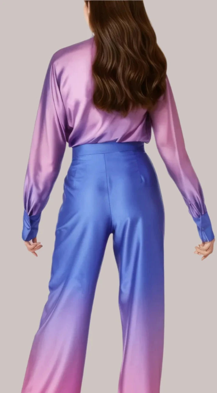 Purple Gradient Co ord Set