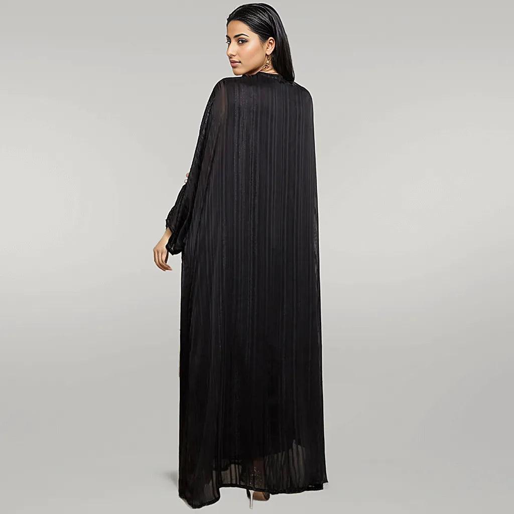 Black Abaya with Batwing Sleeves