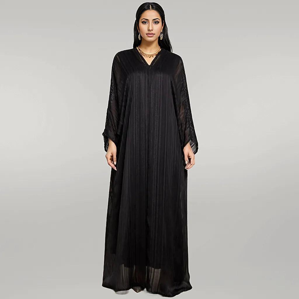 Black Abaya with Batwing Sleeves