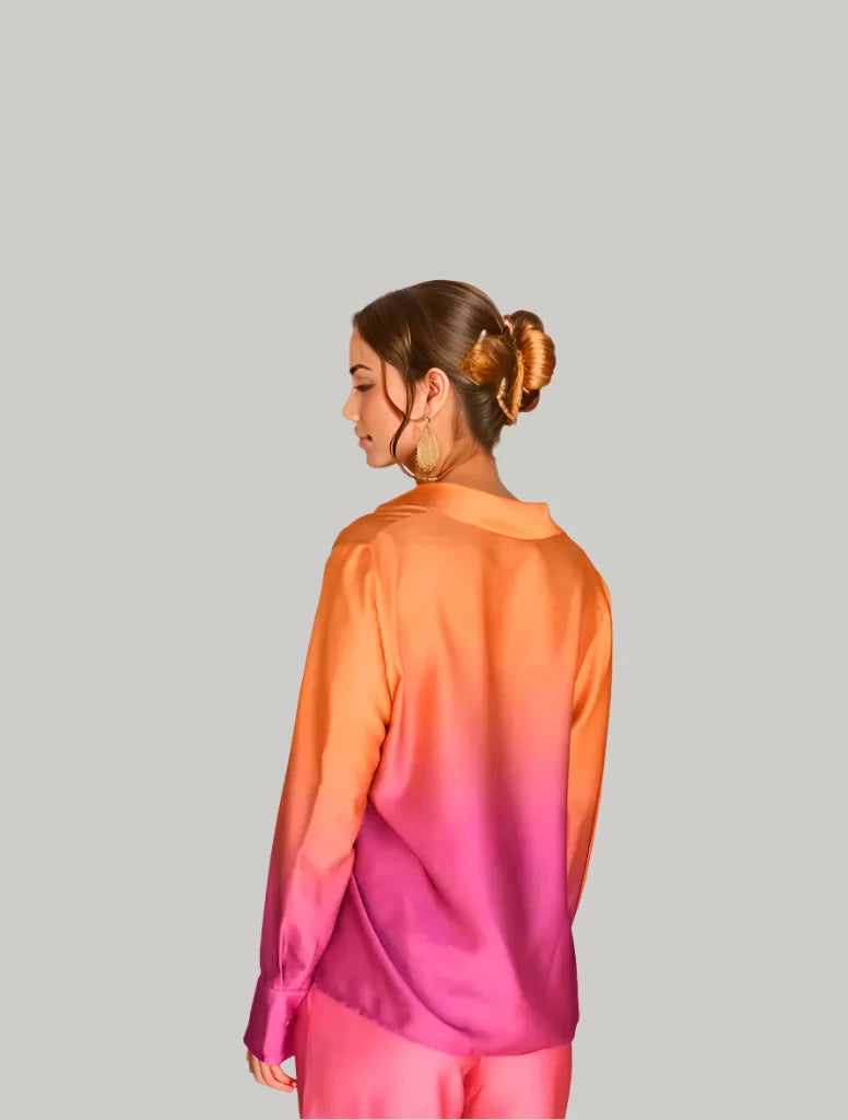 Orange Gradient Co ord Set