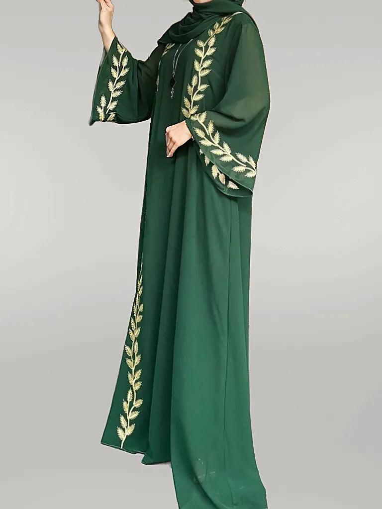 Arab Abaya with Beautiful Embroidery